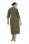 Ulla Popken 853510 Robe mi-longue à poches Kaki - Robes midi - Robes mi-longues pour femmes rondes