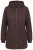 Ulla Popken 853577 Veste en polaire maille à capuche et imprimé Brun acajou - Vêtements en laine polaire - 