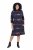 Ulla Popken 853590 Robe en jersey imprimée à manches 3/4 Bleu marine - Robes - Des robes dans toutes les tailles