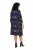 Ulla Popken 853590 Robe en jersey imprimée à manches 3/4 Bleu marine - Robes - Des robes dans toutes les tailles