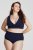 Ulla Popken 853611 Culottes de grossesse Bleu marine - Culottes - 
