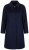 Ulla Popken 853646 Manteau en laine à col chemise Bleu marine - Manteaux - Manteaux grande taille pour femme