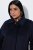 Ulla Popken 853646 Manteau en laine à col chemise Bleu marine - Manteaux - Manteaux grande taille pour femme
