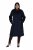Ulla Popken 853646 Manteau en laine à col chemise Bleu marine - Manteaux - Manteaux grande taille pour femme