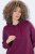 Ulla Popken 853652 Robe sweat à manches longues et capuche Rouge baie - Robes - Des robes dans toutes les tailles