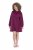 Ulla Popken 853652 Robe sweat à manches longues et capuche Rouge baie - Robes - Des robes dans toutes les tailles