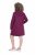 Ulla Popken 853652 Robe sweat à manches longues et capuche Rouge baie - Robes - Des robes dans toutes les tailles