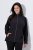 Ulla Popken 853668 Veste polaire à col montant Noir - Vêtements en laine polaire - 