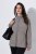 Ulla Popken 853668 Veste polaire à col montant Gris - Vêtements en laine polaire - 
