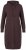 Ulla Popken 853669 Robe en maille à manches longues et capuche Brun acajou - Robes en maille - 