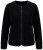 Ulla Popken 853685 Veste teddy courte à passepoils effet cuir Noir - Vestes - Vestes grande taille pour femme