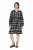 Ulla Popken 853728 Robe à carreaux et volants Noir - Robes - Des robes dans toutes les tailles
