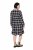 Ulla Popken 853728 Robe à carreaux et volants Noir - Robes - Des robes dans toutes les tailles