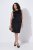 Ulla Popken 853766 Robe moulante sans manches à strass Noir - Robes d'été - Robes légères d'été en grande taille