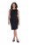Ulla Popken 853766 Robe moulante sans manches à strass Noir - Robes d'été - Robes légères d'été en grande taille