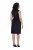 Ulla Popken 853766 Robe moulante sans manches à strass Noir - Robes d'été - Robes légères d'été en grande taille