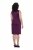 Ulla Popken 853766 Robe moulante à strass Prune - Robes de soirée - Robes de soirée en grandes tailles