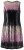 Ulla Popken 853768 Robe à sequins rayée Noir - Robes de soirée - Robes de soirée en grandes tailles