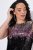 Ulla Popken 853768 Robe à sequins rayée Noir - Robes de soirée - Robes de soirée en grandes tailles