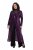 Ulla Popken 853770 Veste à sequins Prune - Vestes - Vestes grande taille pour femme