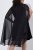 Ulla Popken 853774 Robe à volants Noir - Robes de soirée - Robes de soirée en grandes tailles