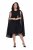 Ulla Popken 853774 Robe à volants Noir - Robes de soirée - Robes de soirée en grandes tailles