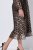Ulla Popken 853788 Robe en mousseline à imprimé animal Marron clair - Robes maxi - Robes longues pour femmes rondes