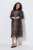 Ulla Popken 853788 Robe en mousseline à imprimé animal Marron clair - Robes maxi - Robes longues pour femmes rondes