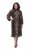Ulla Popken 853788 Robe en mousseline à imprimé animal Marron clair - Robes maxi - Robes longues pour femmes rondes