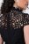 Ulla Popken 853808 Robe à manches courtes et col roulé Noir - Robes - Des robes dans toutes les tailles