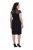 Ulla Popken 853808 Robe à manches courtes et col roulé Noir - Robes - Des robes dans toutes les tailles
