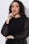 Ulla Popken 853810 Robe à sequins Noir - Robes de soirée - Robes de soirée en grandes tailles