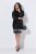 Ulla Popken 853810 Robe à sequins Noir - Robes de soirée - Robes de soirée en grandes tailles