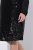 Ulla Popken 853871 Robe à sequins Noir - Robes de soirée - Robes de soirée en grandes tailles