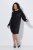 Ulla Popken 853871 Robe à sequins Noir - Robes de soirée - Robes de soirée en grandes tailles