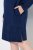 Ulla Popken 853877 Robe sweat fleurie Bleu marine - Robes - Des robes dans toutes les tailles