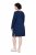 Ulla Popken 853877 Robe sweat fleurie Bleu marine - Robes - Des robes dans toutes les tailles