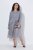 Ulla Popken 853879 Robe mi-longue trapèze Gris - Robes midi - Robes mi-longues pour femmes rondes