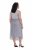 Ulla Popken 853879 Robe mi-longue trapèze Gris - Robes midi - Robes mi-longues pour femmes rondes