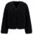 Ulla Popken 853894 Veste courte en fausse fourrure Noir - Vestes - Vestes grande taille pour femme
