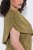 Ulla Popken 854048 Robe longue à manches longues Vert olive - Robes maxi - Robes longues pour femmes rondes