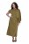 Ulla Popken 854048 Robe longue à manches longues Vert olive - Robes maxi - Robes longues pour femmes rondes