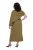 Ulla Popken 854048 Robe longue à manches longues Vert olive - Robes maxi - Robes longues pour femmes rondes