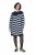 Ulla Popken 854095 Robe en maille à manches longues Bleu marine - Robes - Des robes dans toutes les tailles