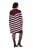 Ulla Popken 854095 Robe en maille rayée Bordeaux - Robes - Des robes dans toutes les tailles