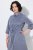 Ulla Popken 854413 Robe mi-longue à cordon Gris - Robes midi - Robes mi-longues pour femmes rondes