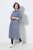 Ulla Popken 854413 Robe mi-longue à cordon Gris - Robes midi - Robes mi-longues pour femmes rondes