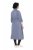 Ulla Popken 854413 Robe mi-longue à cordon Gris - Robes midi - Robes mi-longues pour femmes rondes