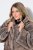 Ulla Popken 854617 Veste en fausse fourrure Beige - Vestes - Vestes grande taille pour femme