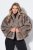 Ulla Popken 854617 Veste en fausse fourrure Beige - Vestes - Vestes grande taille pour femme